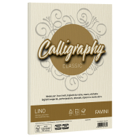 Carta Calligraphy Lino - A4 - 200 gr - avorio 02 - conf. 50 fogli - Favini A69Q614
