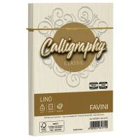Buste Calligraphy Lino - 120 x 180 mm - 120 gr - avorio 02 - conf. 25 pezzi - Favini - A57Q617 - 8007057617719 - DMwebShop