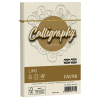 Buste Calligraphy Lino - 120 x 180 mm - 120 gr - avorio 02 - conf. 25 pezzi - Favini A57Q617