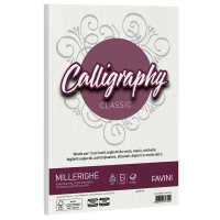 Carta Calligraphy Millerighe - A4 - 100 gr - bianco 01 - conf. 50 fogli - Favini - A690224 - 8007057617054 - DMwebShop