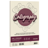 Carta Calligraphy Millerighe - A4 - 100 gr - avorio 02 - conf. 50 fogli - Favini - A69Q224 - 8007057617061 - DMwebShop