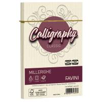 Busta Calligraphy Millerighe - 120 x 180 mm - 100 gr - avorio - conf. 25 pezzi - Favini - A57Q427 - 8007057747577 - DMwebShop