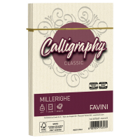Busta Calligraphy Millerighe - 120 x 180 mm - 100 gr - avorio - conf. 25 pezzi - Favini - A57Q427 - 8007057747577 - DMwebShop
