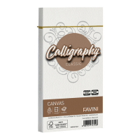 Busta Calligraphy Canvas - 110 x 220 mm - 100 gr - bianco 01 - conf. 25 pezzi - Favini - A570414 - 8007057747508 - DMwebShop