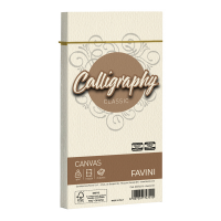 Busta Calligraphy Canvas - 110 x 220 mm - 100 gr - avorio 02 - conf. 25 pezzi - Favini - A57Q414 - 8007057747515 - DMwebShop