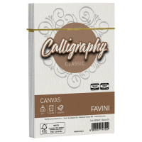 Busta Calligraphy Canvas - 120 x 180 mm - 100 gr - bianco 01 - conf. 25 pezzi - Favini A570417