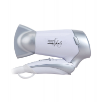 Asciugacapelli da viaggio Handy Style - 17 x 7 x 21,5 cm - 1200 W - 115/230 V - bianco-grigio - Melchioni - 118030005 - 8006012237566 - DMwebShop