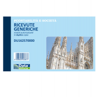 Blocco ricevute generiche - 50-50 copie autoricalcanti - 10 x 16,8 cm - Data Ufficio - DU162570000 -  - DMwebShop