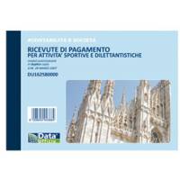 Blocco ricevute pagamento per attivita' sportive dilettantistiche - 50-50 copie autoricalcanti - 11,5 x 16,5 cm - Data Ufficio - DU162580000 - 8008842602736 - DMwebShop