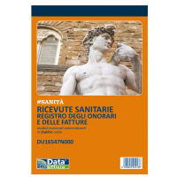 Blocco registro onorari-fatture ricevute sanitarie - 50-50 copie numerate autoricalcanti - 21,5 x 14,8 cm - Data Ufficio - DU16547N000 - 8008842585183 - DMwebShop
