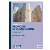 Blocco proposte commissione - 33-33-33 copie autoricopianti - 29,7 x 21,5 cm - Data Ufficio - DU1672C3300 - 8008842949916 - DMwebShop