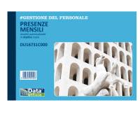 Blocco presenze mensili - 25-25 copie autoricalcanti - 14,8 x 21,5 cm - Data Ufficio - DU16731C000 - 8008842585305 - DMwebShop