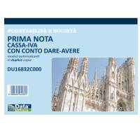 Blocco prima nota cassa-Iva con conto dare-avere - 50-50 copie autoricalcanti - 21,5 x 29,7 cm - Data Ufficio - DU16832C000 - 8008842585596 - DMwebShop