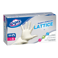 Guanti in lattice - taglia S - scatola da 100 pezzi - Logex Professional - B5LX-0702V01 new - 8003350512379 - DMwebShop
