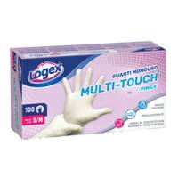 Guanti monouso in vinile non talcato - tg. mt - scatola 100 pezzi - Logex Professional - B8LX-3478V02 - 8003350547197 - DMwebShop