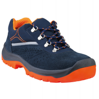Calzatura di sicurezza Rimini 4 S1P SRC - pelle scamosciata perforata - numero 43 - blu-arancio - Deltaplus - RIMI4SPBL43 - 3295249243869 - DMwebShop