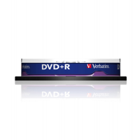 Scatola 10 DVD+R - silver - 4,7 Gb - Verbatim - 43498 - 023942434986 - DMwebShop