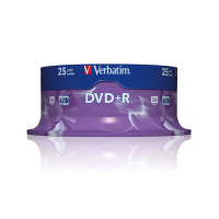 Scatola 25 DVD+R - serigrafato - 4,7 Gb - Verbatim - 43500 - 50023942435001 - DMwebShop