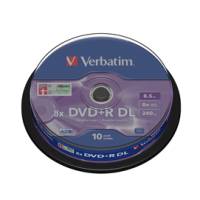 Scatola 10 DVD+R Dual Layer - serigrafato Spindle - 8,5 Gb - Verbatim - 43666 - 23942436669 - DMwebShop