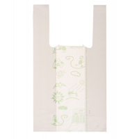 Shoppers Mini - 22 x 40 cm - mater-bi - bianco - scatola 500 pezzi - No Brand - G1D005H - 8054154230228 - DMwebShop