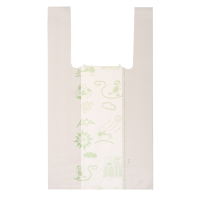 Shoppers Mini - 22 x 40 cm - mater-bi - bianco - scatola 500 pezzi - No Brand - G1D005H - 8054154230228 - DMwebShop