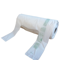 Shoppers Mini - 22 x 50 cm - mater-bi - bianco - rotolo 200 pezzi - conf. 12 pezzi - No Brand - G1D460R - 91322A - DMwebShop