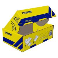 Scatola spedizioni Postal Box - medio - 36 x 24 x 12 cm - giallo-blu - Blasetti - 0422 - 8007758014220 - DMwebShop