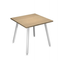 Scrivania Skinny Metal - 80 x 80 x H 74,4 cm - bianco-rovere - Artexport - 6401-DJA-C-AM - DMwebShop