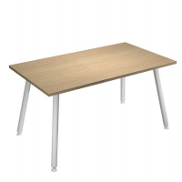 Scrivania Skinny Metal - 140 x 80 x H 74,4 cm - bianco-rovere - Artexport - 6402-DJA-C-AM - DMwebShop