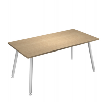 Scrivania Skinny Metal - 180 x 80 x H 74,4 cm - bianco-rovere - Artexport - 6405-DJA-C-AM - DMwebShop