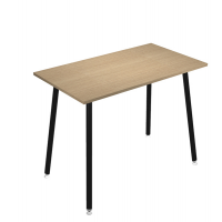 Tavolo alto Skinny Metal - 140 x 80 x H 105 cm - nero-rovere - Artexport - 6402-DJC-C-AQ - DMwebShop