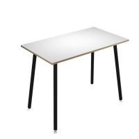 Tavolo alto Skinny Metal - 180 x 80 x H 105 cm - nero-bianco - Artexport