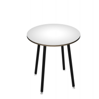 Tavolo alto tondo - Ø 100 x H105 cm - nero-bianco - Artexport