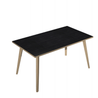 Scrivania Woody - 140 x 80 x H 74,4 cm - rovere-nero venato - Artexport - 6402-DKA-8C - DMwebShop