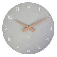 Orologio da parete HorMilena - Ø 30 cm - grigio chiaro-legno - Alba
