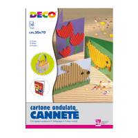 Cartoncino ondulato Cannete' - 50 x 70 cm - colori assortiti - conf. 10 fogli - Deco - 2205 - 8004957026429 - DMwebShop