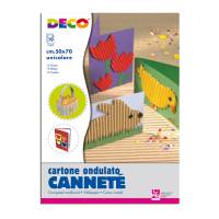 Cartoncino ondulato Cannete' 2206 - 50 x 70 cm - rosa - conf. 10 pezzi - Deco - 2206/8 - 8004957046748 - DMwebShop