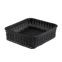 Cestino quadrato Vanity - in PPL - 32,5 x 32,5 x 10 cm - nero - Leone - T0564.Z - 8024112004055 - DMwebShop