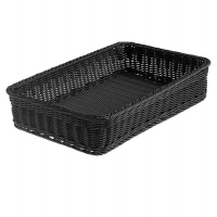 Cestino rettangolare Vanity - in PPL - 53 x 32,5 x 10 cm - nero - Leone - T0565.Z - 8024112004048 - DMwebShop