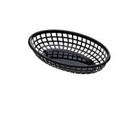 Cestino americano ovale - in plastica - 23,5 x 15 x 4,5 cm - nero - conf. 12 pezzi - Leone - t0508 - 91108A - DMwebShop