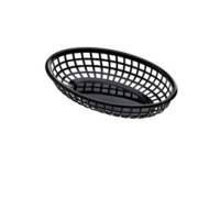 Cestino americano ovale - in plastica - 23,5 x 15 x 4,5 cm - nero - conf. 12 pezzi - Leone - t0508 - 8024112990679 - DMwebShop