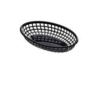 Cestino americano ovale - in plastica - 27,5 x 17,5 x 4 cm - nero - Leone - t0509 - 8024112990693 - DMwebShop