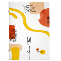 Portamenu' linea Spaghetti - A5 - 17 x 23 cm - bianco - Stilcasa - F360041 - 8033630026579 - DMwebShop