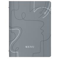 Portamenu' linea Linee - A4 - 24,6 x 31,6 cm - grigio - Stilcasa - F360071 - 8033630026005 - DMwebShop