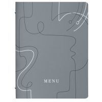 Portamenu' linea Linee - A4 - 24,6 x 31,6 cm - grigio - Stilcasa - F360071 - 8033630026005 - DMwebShop