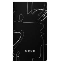 Portamenu' linea Linee - 18 x 31,6 cm - nero - Stilcasa - F360085 - 8033630026043 - DMwebShop