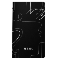 Portamenu' linea Linee - 18 x 31,6 cm - nero - Stilcasa - F360085 - 8033630026043 - DMwebShop