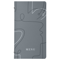 Portamenu' linea Linee - 18 x 31,6 cm - Grigio tortora - Stilcasa - F360081 - 8033630026050 - DMwebShop