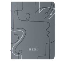 Portamenu' linea Linee - A5 - 17 x 23 cm - tortora - conf. 3 pezzi - Stilcasa - F360091 - 8033630026104 - DMwebShop
