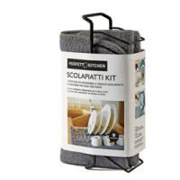 Tappetino scolapiatti con griglia - in microfibra - 9 posti - Perfetto - 29111 - 8052474291110 - DMwebShop